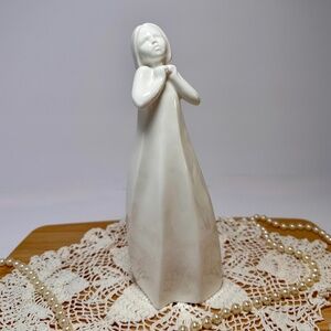 Royal Doulton Images “Thankful” Figurine | White Porcelain